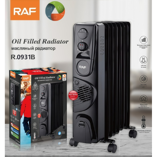 Масляный обогреватель RAF R.0931B