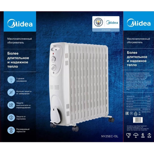 Масляный обогреватель Midea NY25EC-13L